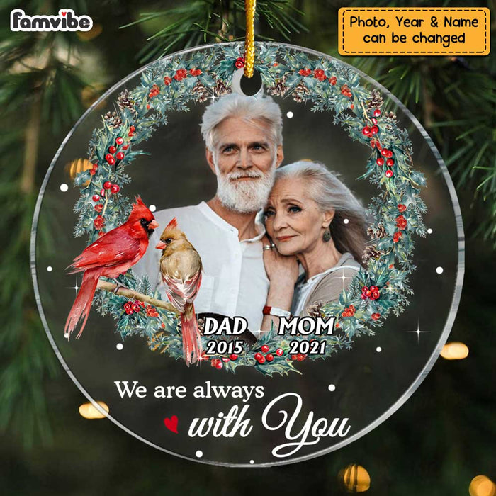 Personalized Forever In Our Hearts Photo Circle Ornament NB211 36O47 1