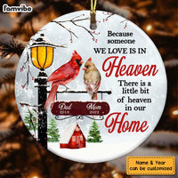 Personalized Memo Cardinal Heaven In Our Home Benelux Ornament NB212 30O28 thumb 1