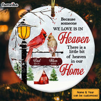 Personalized Memo Cardinal Heaven In Our Home Benelux Ornament NB212 30O28 thumb 1