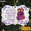 Personalized Thank You From The Bottom Of My Heart Old Friend Benelux Ornament NB215 32O47 1