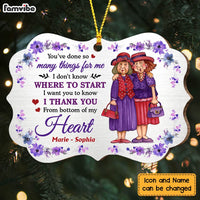 Personalized Thank You From The Bottom Of My Heart Old Friend Benelux Ornament NB215 32O47 thumb 1