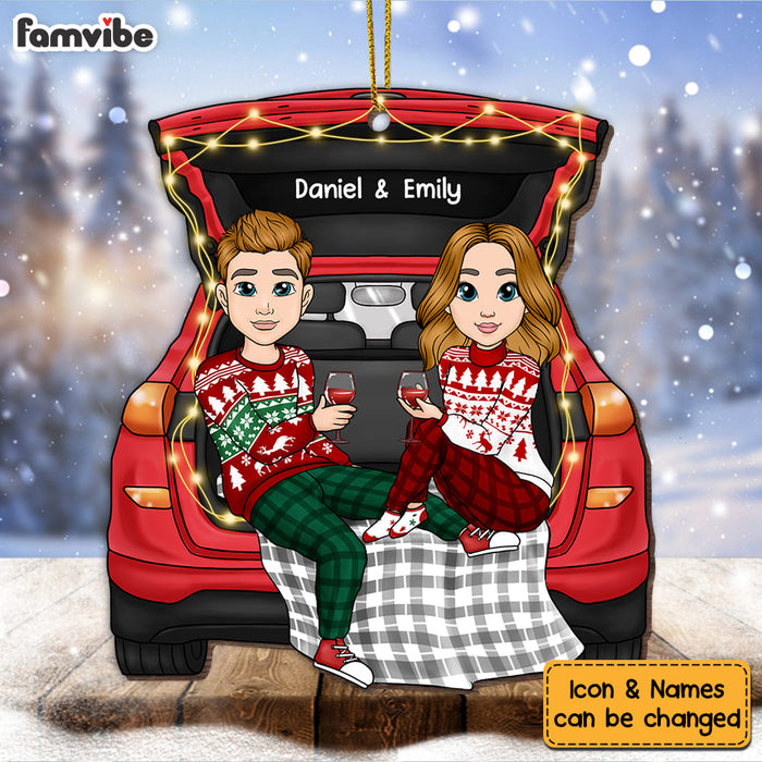 Personalized Couple Car Trunk Ornament NB193 36O53 1