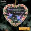 Personalized Heaven Is A Beautiful Place Memo Hummingbird Heart Ornament NB214 23O73 1