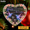 Personalized Heaven Is A Beautiful Place Memo Hummingbird Heart Ornament NB214 23O73 1