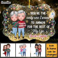 Personalized Couple You're The One I Want To Annoy Christmas Benelux Ornament NB211 23O28 thumb 1
