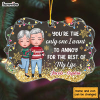 Personalized Couple You're The One I Want To Annoy Christmas Benelux Ornament NB211 23O28 thumb 1