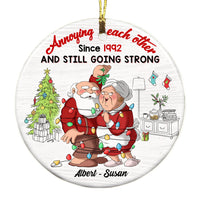 Personalized Couple Annoying Each Other Since Circle Ornament NB215 32O53 thumb 1