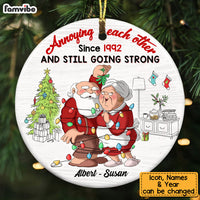 Personalized Couple Annoying Each Other Since Circle Ornament NB215 32O53 thumb 1