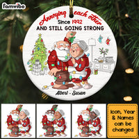 Personalized Couple Annoying Each Other Since Circle Ornament NB215 32O53 thumb 1