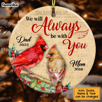 Personalized Cardinal Memorial Circle Ornament NB212 36O28 thumb 1