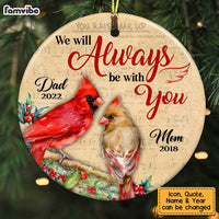Personalized Cardinal Memorial Circle Ornament NB212 36O28 thumb 1