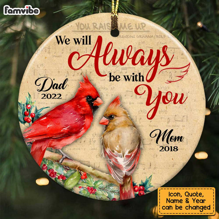 Personalized Cardinal Memorial Circle Ornament NB212 36O28 1