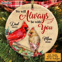 Personalized Cardinal Memorial Circle Ornament NB212 36O28 thumb 1