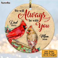 Personalized Cardinal Memorial Circle Ornament NB212 36O28 thumb 1