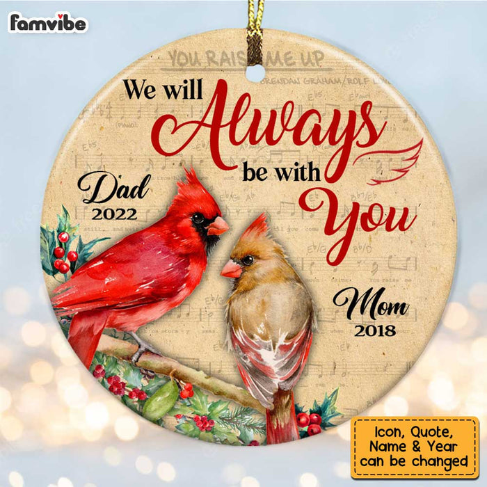Personalized Cardinal Memorial Circle Ornament NB212 36O28 1