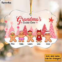 Personalized Grandma Gingerbread Cookie Crew Perfect Batch Benelux Ornament NB236 85O76 thumb 1