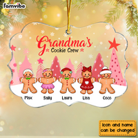 Personalized Grandma Gingerbread Cookie Crew Perfect Batch Benelux Ornament NB236 85O76 thumb 1