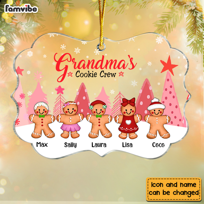 Personalized Grandma Gingerbread Cookie Crew Perfect Batch Benelux Ornament NB236 85O76 1