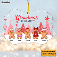 Personalized Grandma Gingerbread Cookie Crew Perfect Batch Benelux Ornament NB236 85O76 thumb 1