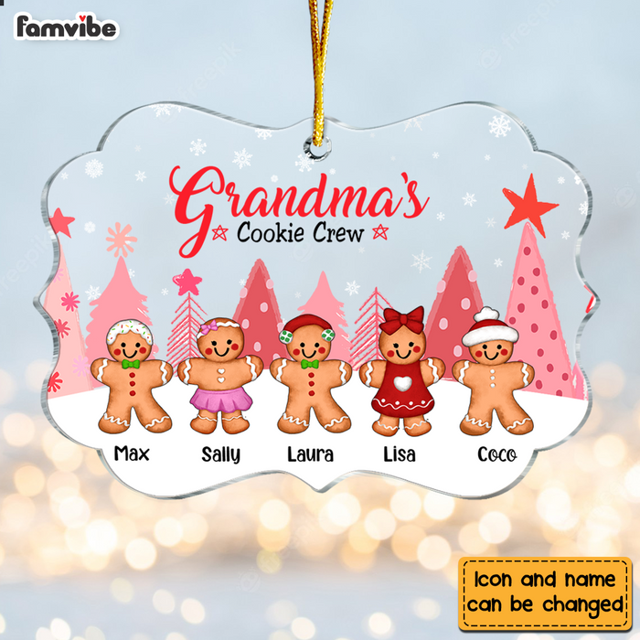 Personalized Grandma Gingerbread Cookie Crew Perfect Batch Benelux Ornament NB236 85O76 1