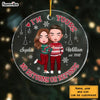 Personalized Couple I'm Yours  No Returns Or Refunds Circle Ornament NB221 32O28 1