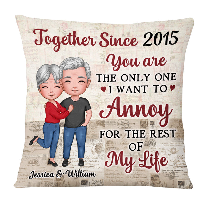 Personalized Couple For The Rest Of My Life Pillow NB221 30O53 1