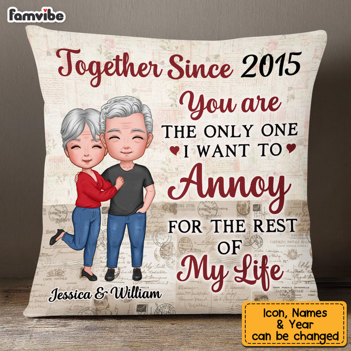 Personalized Couple For The Rest Of My Life Pillow NB221 30O53 1