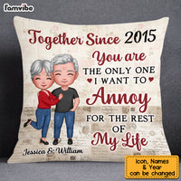 Personalized Couple For The Rest Of My Life Pillow NB221 30O53 thumb 1