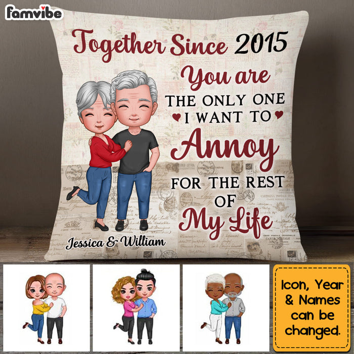 Personalized Couple For The Rest Of My Life Pillow NB221 30O53 1
