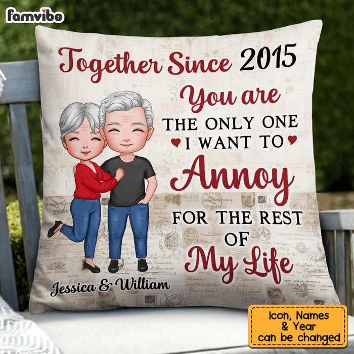Personalized Couple For The Rest Of My Life Pillow NB221 30O53 1