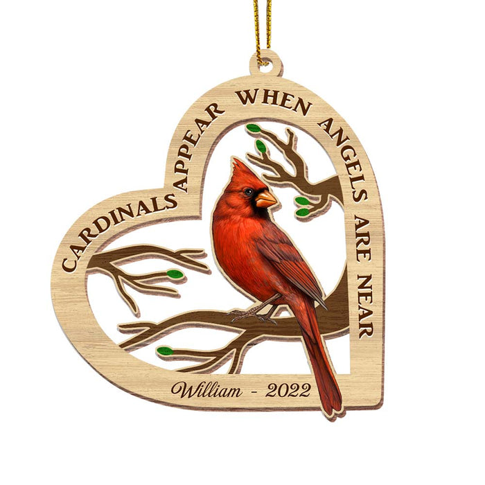 Personalized Memo Cardinal Appear When Angels Are Near Ornament NB223 30O28 1