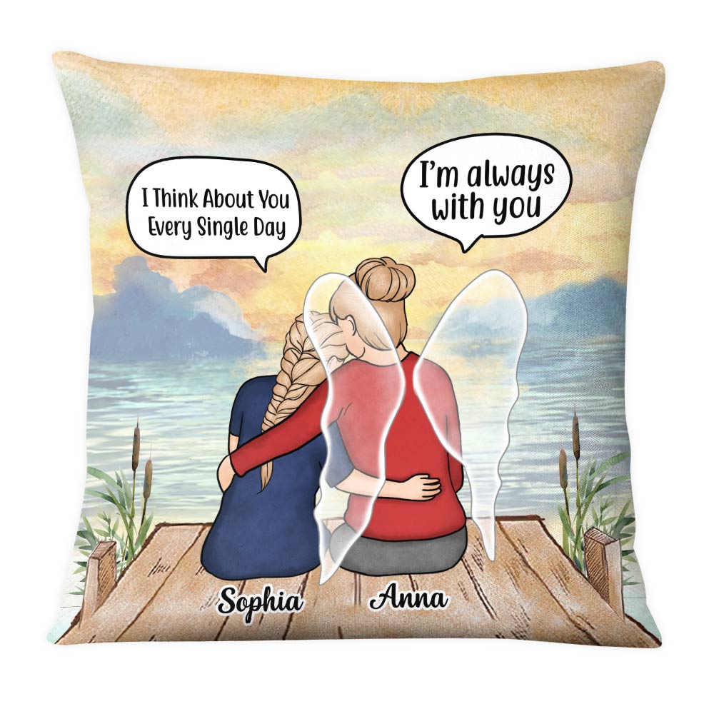 Personalized Memorial Mother and Daughter In Conversation Pillow NB232 36O28 Primary Mockup