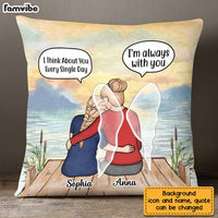 Personalized Memorial Mother and Daughter In Conversation Pillow NB232 36O28 thumb 1