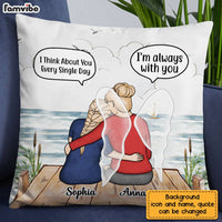 Personalized Memorial Mother and Daughter In Conversation Pillow NB232 36O28 thumb 1