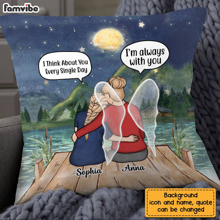 Personalized Memorial Mother and Daughter In Conversation Pillow NB232 36O28 1