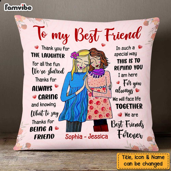 Personalized To My Friends Thank You For Pillow NB231 30O47 1