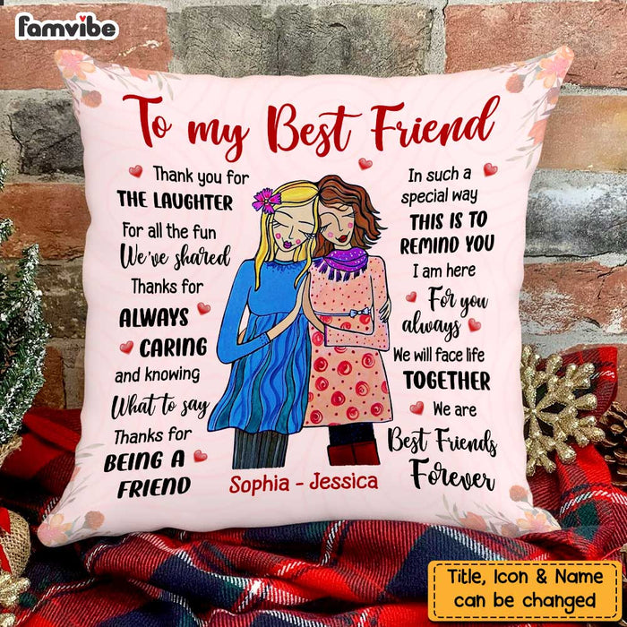 Personalized To My Friends Thank You For Pillow NB231 30O47 1