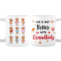 Personalized Grandma Life Better With Grandkids Ginger Breads Mug NB232 30O28 thumb 1