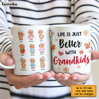 Personalized Grandma Life Better With Grandkids Ginger Breads Mug NB232 30O28 thumb 1