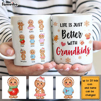 Personalized Grandma Life Better With Grandkids Ginger Breads Mug NB232 30O28 thumb 1
