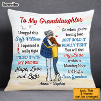 Personalized To My Granddaughter From Grandma Hug This Pillow NB232 58O53 thumb 1