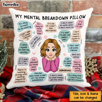 Personalized Mental Health Breakdown Affirmations Pillow NB233 58O47 thumb 1