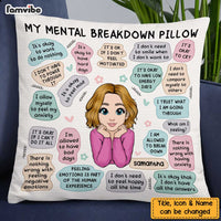 Personalized Mental Health Breakdown Affirmations Pillow NB233 58O47 thumb 1