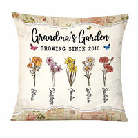 Personalized Grandma's Garden Pillow NB241 30O47 thumb 1