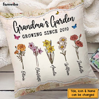 Personalized Grandma's Garden Pillow NB241 30O47 thumb 1