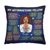 Personalized Gift For Daughter Christian Affirmations Pillow 30683 thumb 1