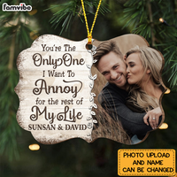 Personalized Couple You Are The One Benelux Ornament NB246 30O76 thumb 1