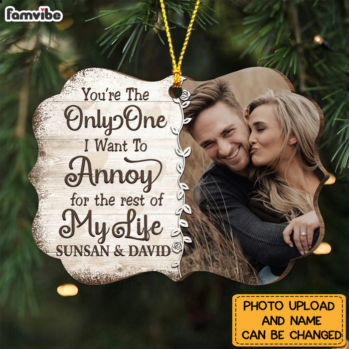 Personalized Couple You Are The One Benelux Ornament NB246 30O76 1