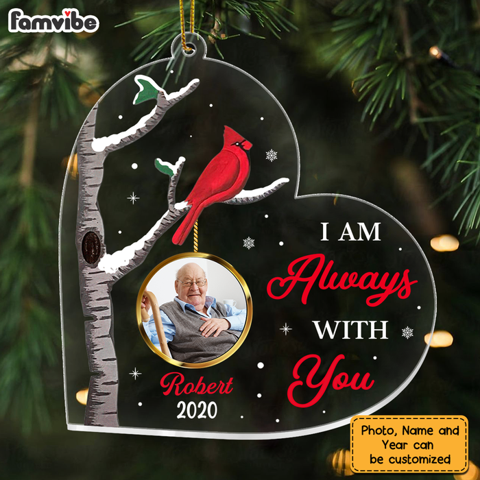 Personalized Memo Cardinal Photo Ornament NB243 85O75 1