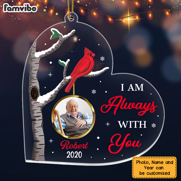 Personalized Memo Cardinal Photo Ornament NB243 85O75 1